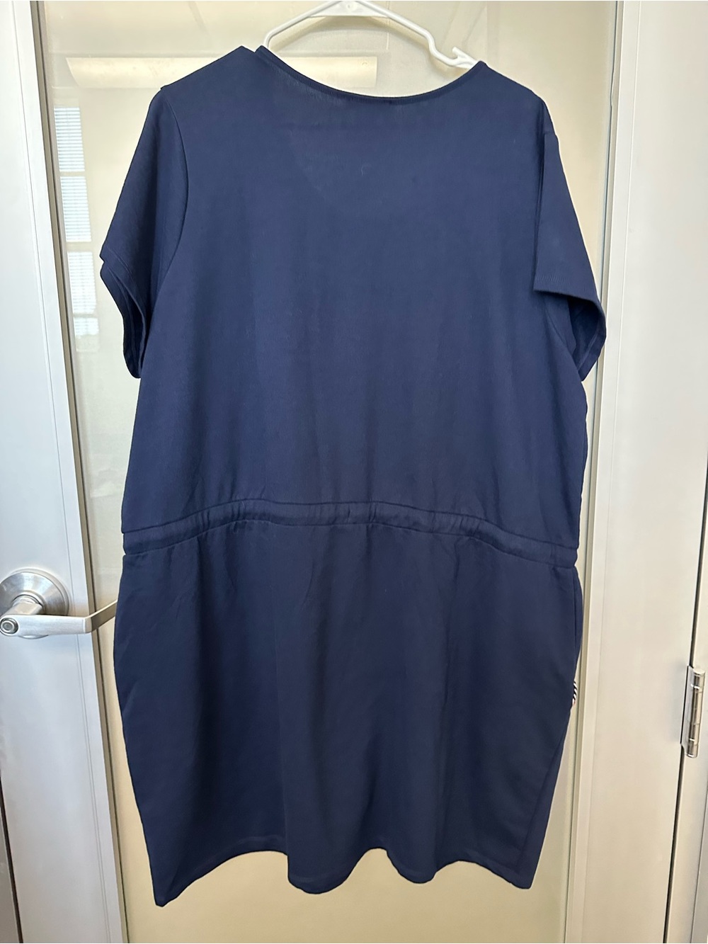 Venus nautical, zip front tie waist cotton blend red white dress size 3X - Picture 5 of 6